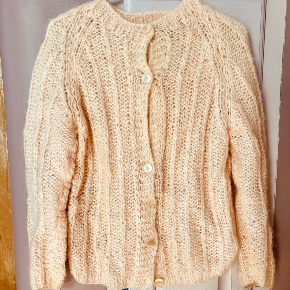Vintage Mohair/Wool Cardigan Sweater